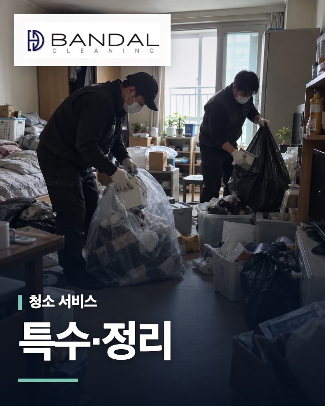반달클리닝 특수·정리 청소 서비스 안내 이미지